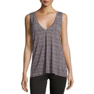 Joie Black Low Cut V-neck Tank